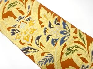 アンティーク　唐花模様織り出し袋帯（材料）